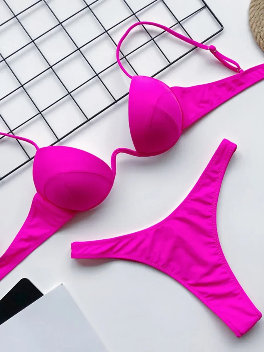 Underwire Bra Padded - Сексуальный бюстгальтер на косточках с V-образным