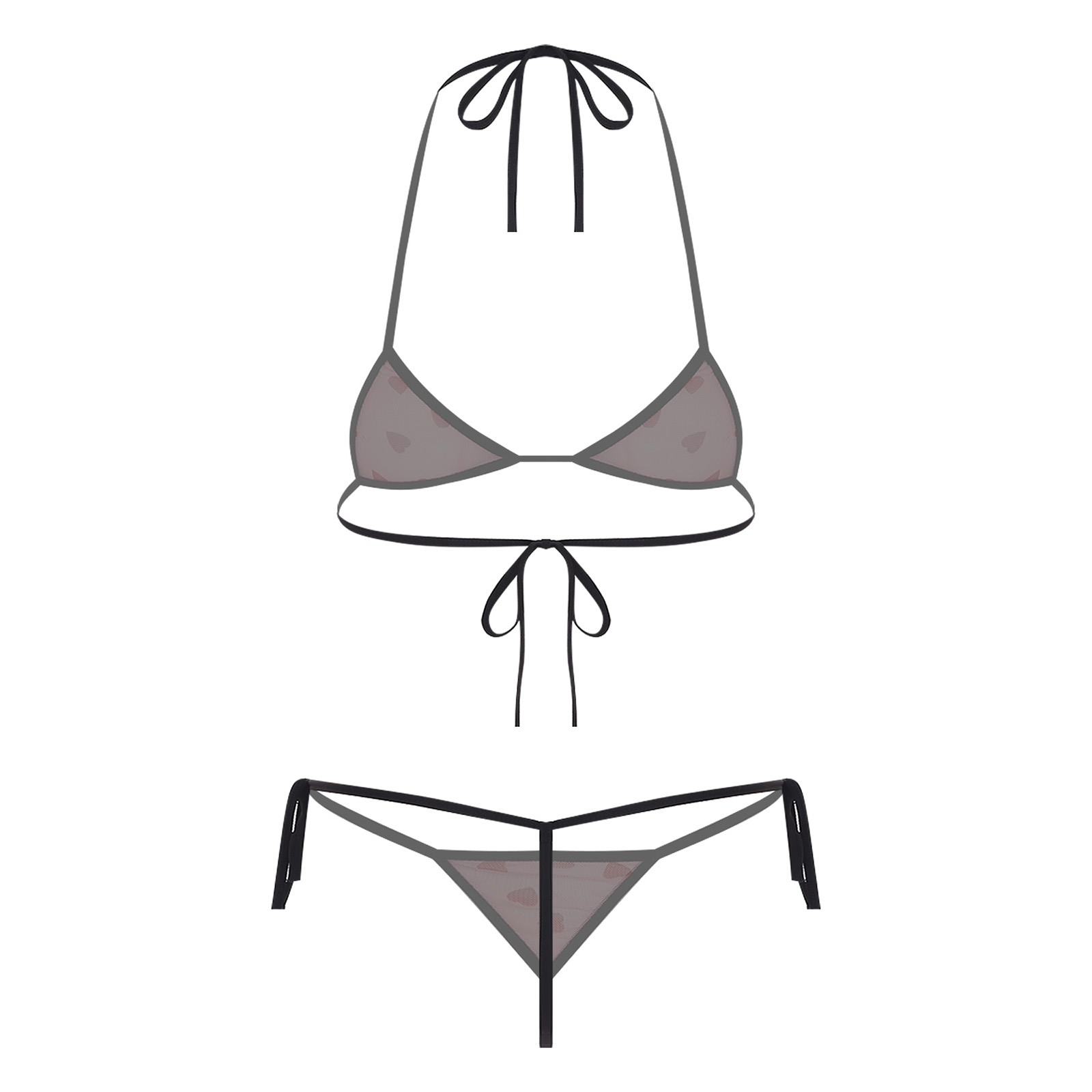 Женское микро-мини-бикини, ком – обзор и цена Lace Bralette Set